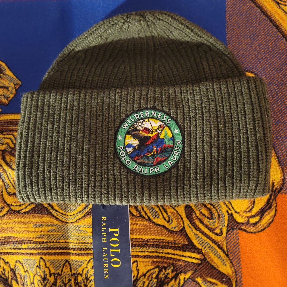 Polo Ralph Lauren Olive Green Wilderness Beanie